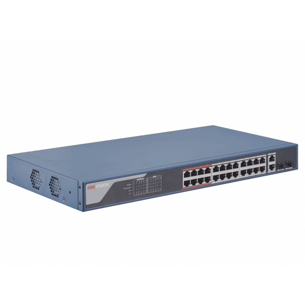 DS-3E1326P-EI. Коммутатор с POE. Hikvision