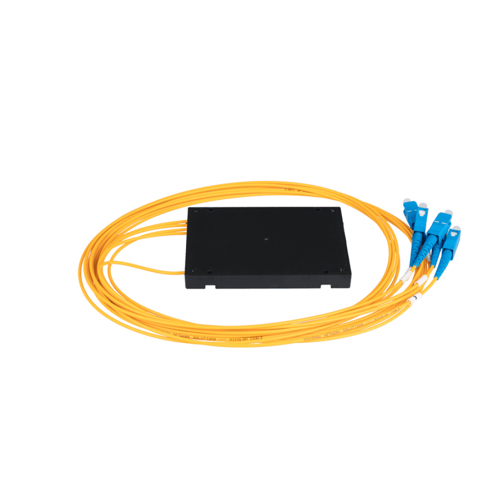 NMF-SPP1X4A1-SCU-B. Сплиттер планарный 1х4, 9/125мкм, SC/UPC, 2 мм. NIKOMAX ESSENTIAL