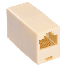 RJ-45 (розетка)-RJ-45 (розетка) (бежевый). Разъем распределительный. Прочие зарубежные