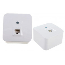BLANCA розетка RJ45 1-местная, кат. 5Е, открытой установки, белый (BLNIA045001). Розетка компьютерная с изолированной пластиной. Systeme Electric