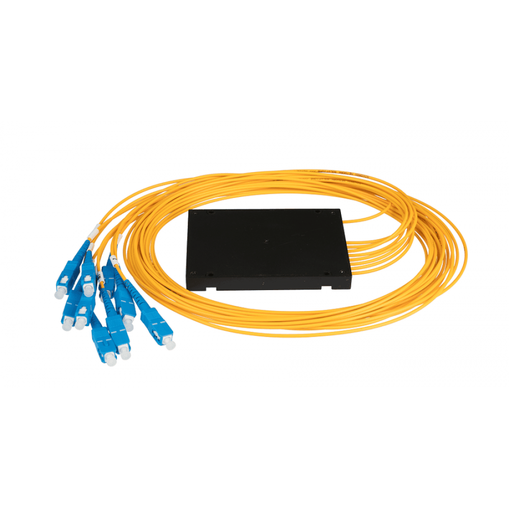 NMF-SPP1X8A1-SCU-B. Сплиттер планарный 1х8, 9/125мкм, SC/UPC, 2 мм. NIKOMAX ESSENTIAL