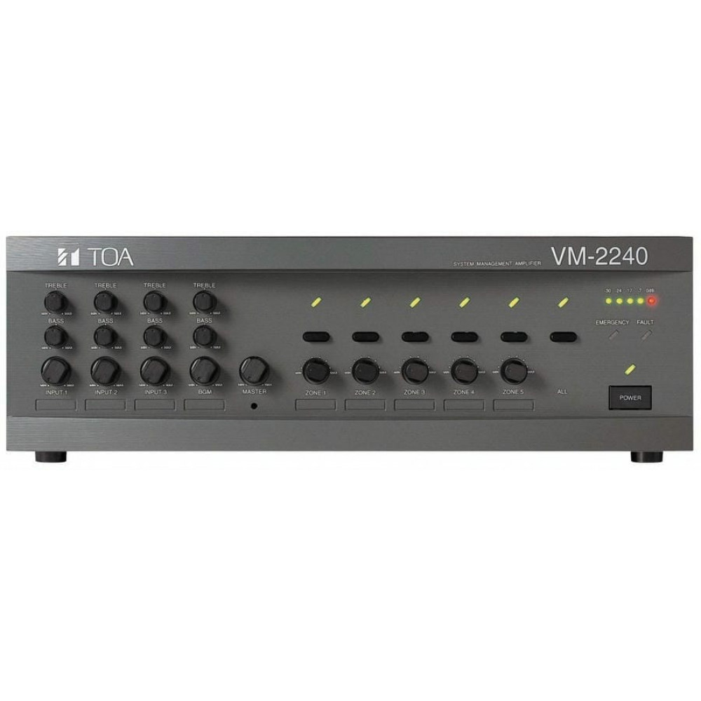VM-2240 ER (TOA). Усилитель трансляционный зональный, 240 Вт. TOA