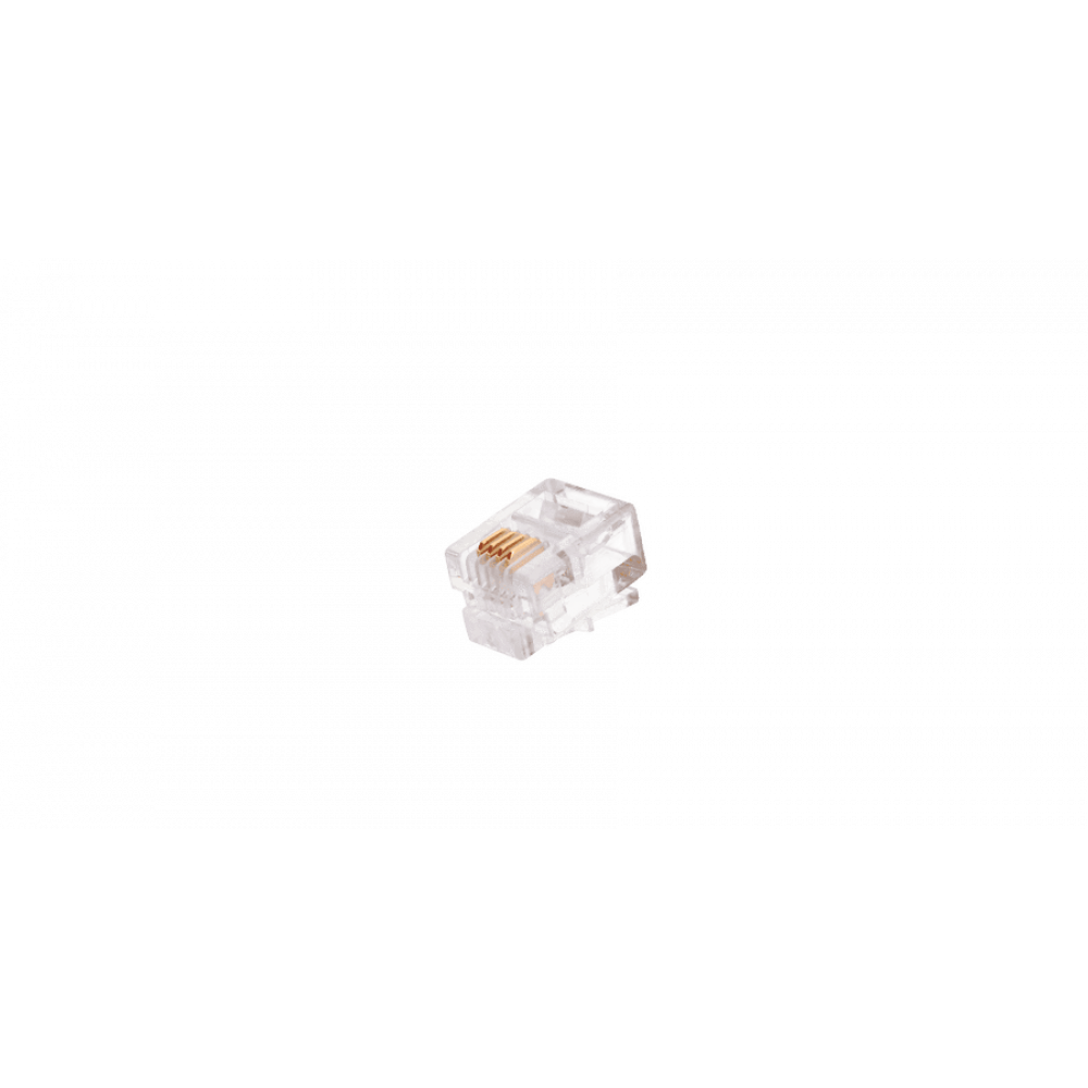 NMC-RJ64RE06UC1-100 (100шт). Телефонный разъем 6P4C (RJ-11). NIKOMAX ESSENTIAL