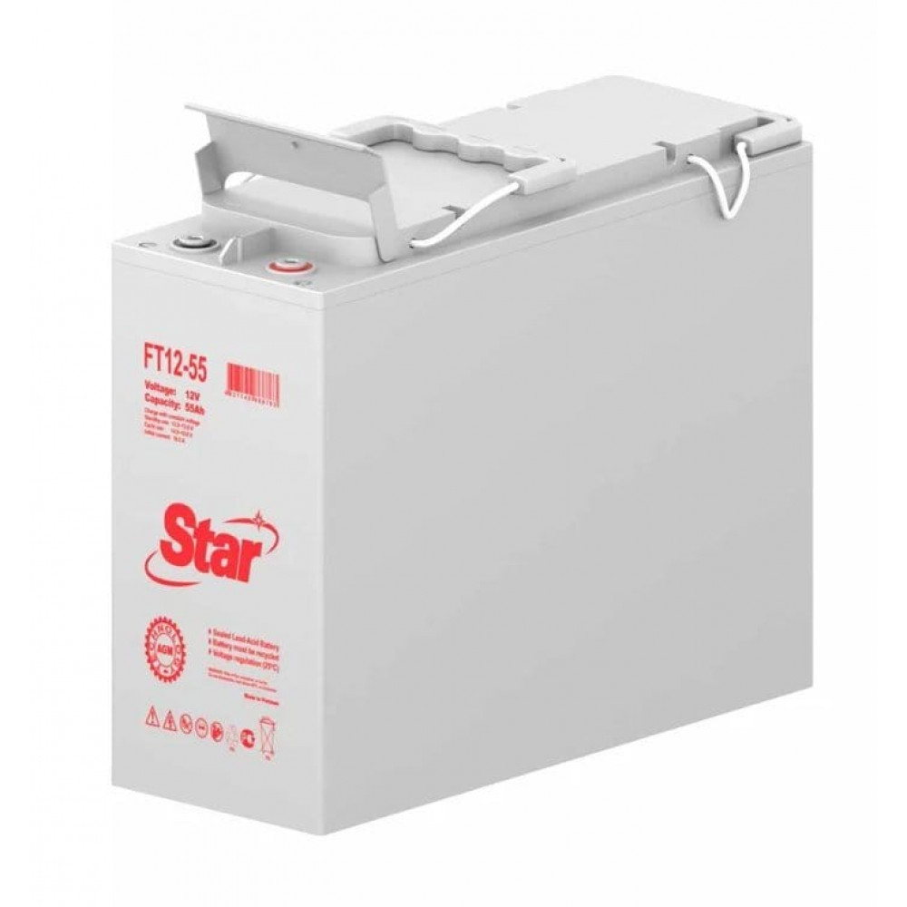 STAR FT12-55. Аккумулятор герметичный свинцово-кислотный. STAR
