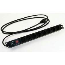 SHE19-8SH-S-2.5EU. Блок розеток 19. Hyperline