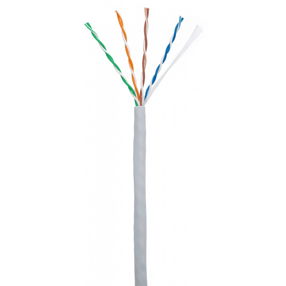 U/UTP 4pair, Cat5e, In, PVC (EC-UU004-5E-PVC-GY-1). Кабель «витая пара» (LAN) для структурированных систем связи. NETLAN