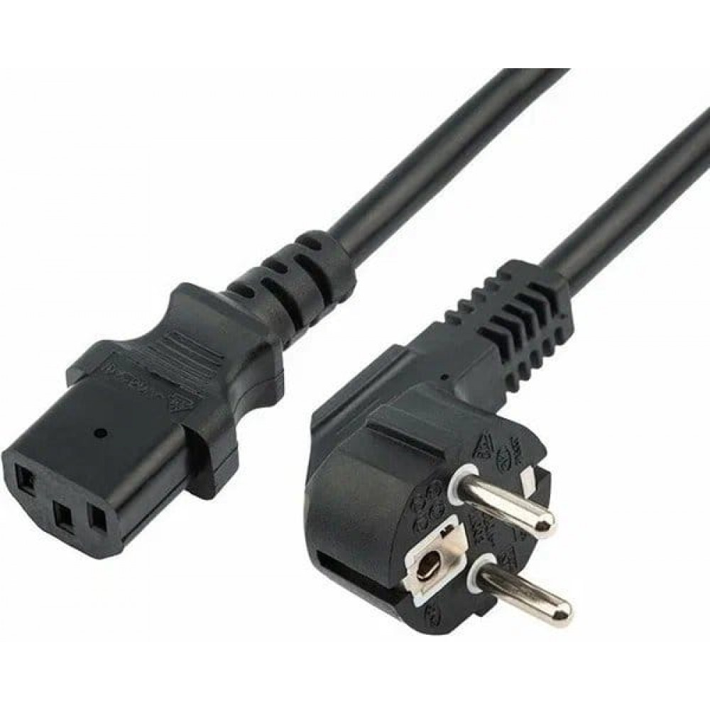 Шнур сетевой СЕЕ 7/7 (Schuko)- IEC 320 C13 3х0,75мм², длина 1,2м REXANT (04-2732). Кабель питания. Rexant
