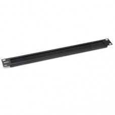 BPB19-1U-RAL9004 (BPB19-1U-RAL9005). Фальш-панель с щёточным вводом. Hyperline