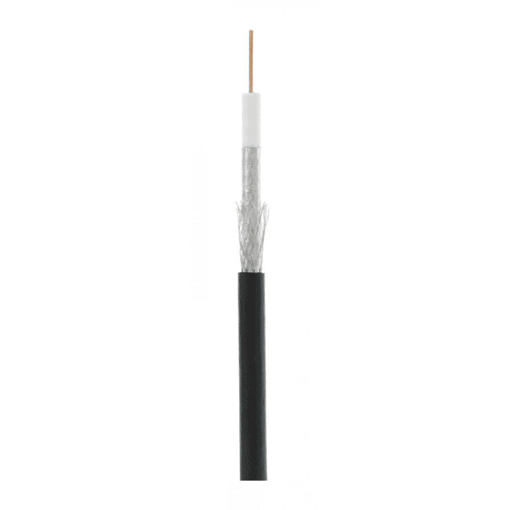 RG-6 CCS, Out, PE (EC-C2-32123B-BK-3). Кабель коаксиальный омедненный. NETLAN