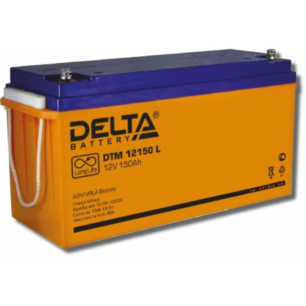 Delta DTM 12150 L. Аккумулятор герметичный свинцово-кислотный. Delta