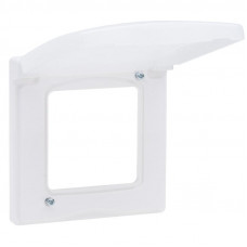 Inspiria рамка 1-местная с защитной крышкой IP44, белый (673920). Рамка. IEK