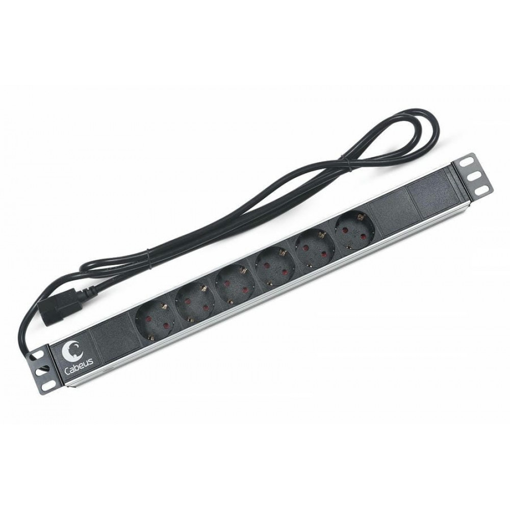 PDU-6P-2IEC (7289c). Блок розеток 19. CABEUS