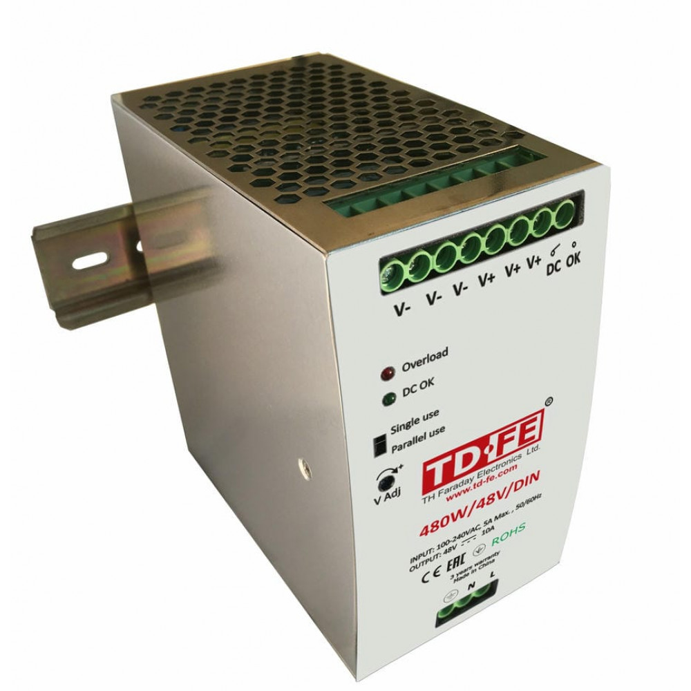 480W/48V/DIN. Блок питания. FARADAY