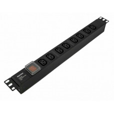 SHE19-8IEC-S-IEC. Блок розеток 19. Hyperline