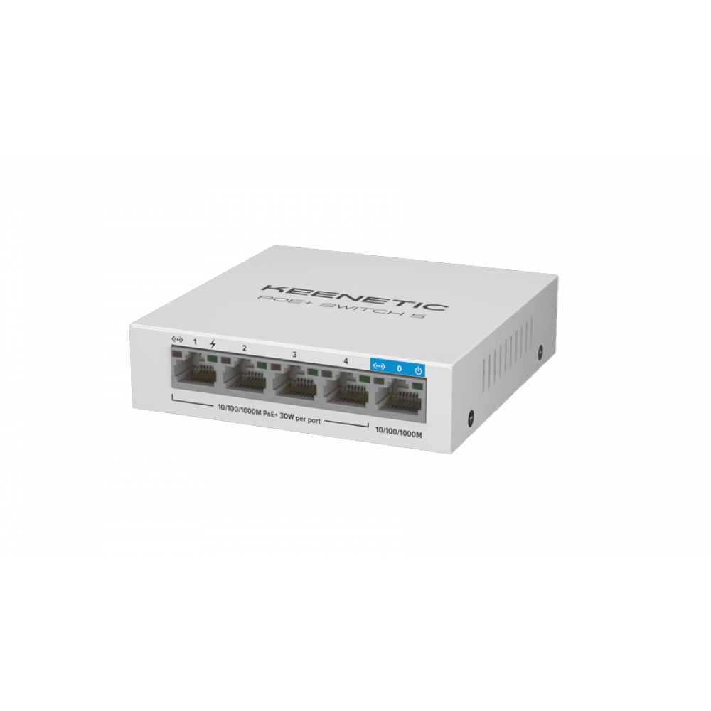Keenetic KN-4610 (L2) 5х1Гбит/с 4PoE+ 60W. Коммутатор с PoE. KEENETIC