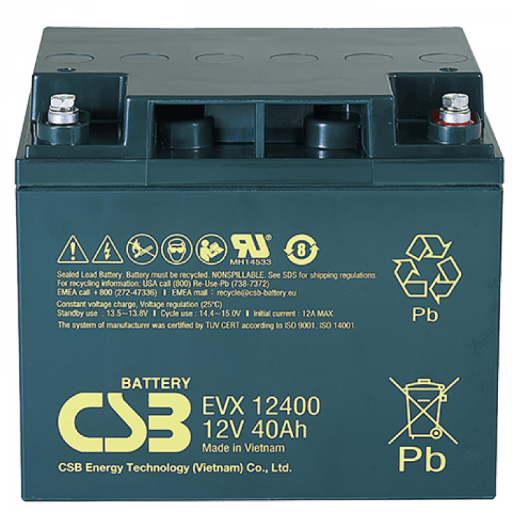 CSB EVX 12400. Аккумулятор герметичный свинцово-кислотный. CSB