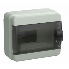 Корпус пластиковый навесной TEKFOR КМПн-8 IP65 черная прозрачная дверь (TF5-KP72-N-08-65-K03-K02). Корпус пластиковый. IEK
