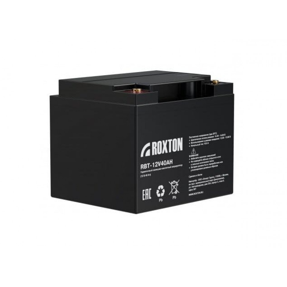 RBT-12V40AH. Аккумулятор герметичный свинцово-кислотный. ROXTON