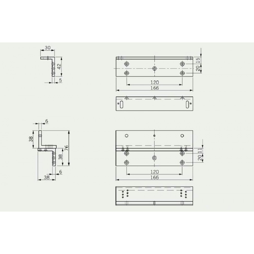 L+Z кронштейн для EMC 1200 ALH. L+Z кронштейн для EMC 1200 ALH. dormakaba