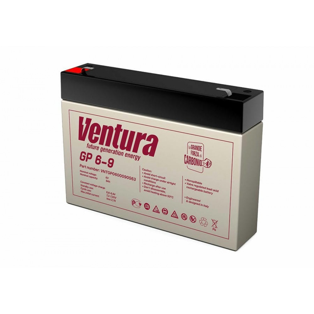 Ventura GP 6-9. Аккумулятор герметичный свинцово-кислотный. Ventura