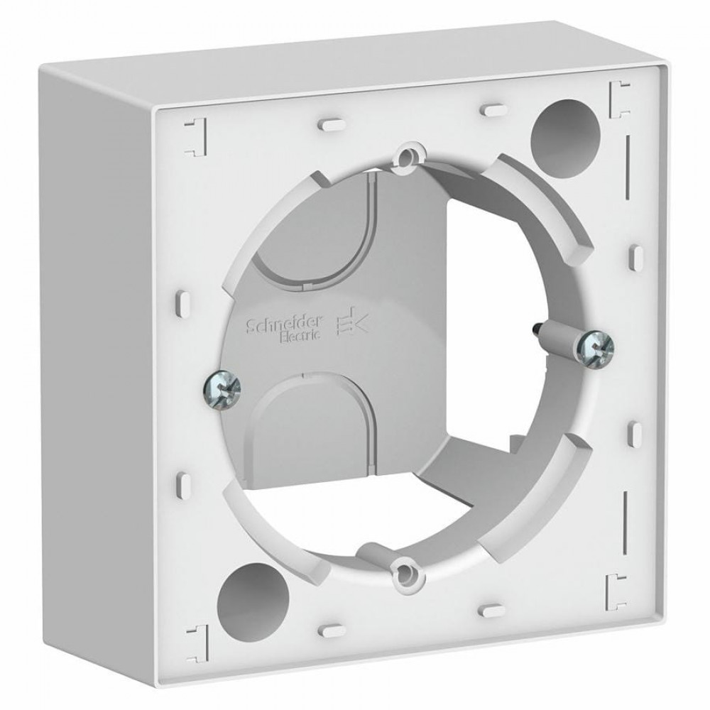 AtlasDesign коробка для наружного монтажа, белая (ATN000100). Коробка для наружного монтажа. Systeme Electric