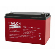 ETALON FORS 12100. Аккумулятор герметичный свинцово-кислотный. ETALON ETALON FORS 12100. Аккумулятор герметичный свинцово-кислотный. ETALON