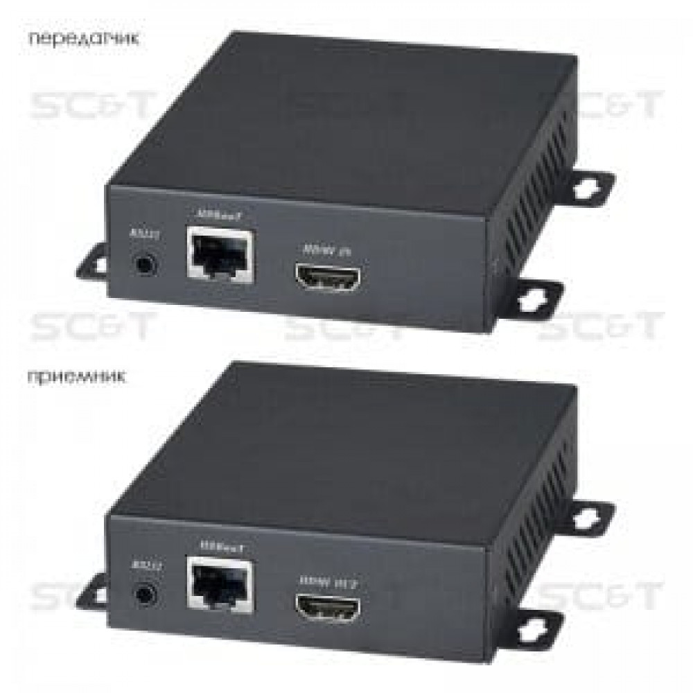 HE20E. Удлинитель HDMI, ИК-сигнала, RS232. SC&T