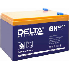 Delta GX 12-12. Аккумулятор герметичный свинцово-кислотный. Delta