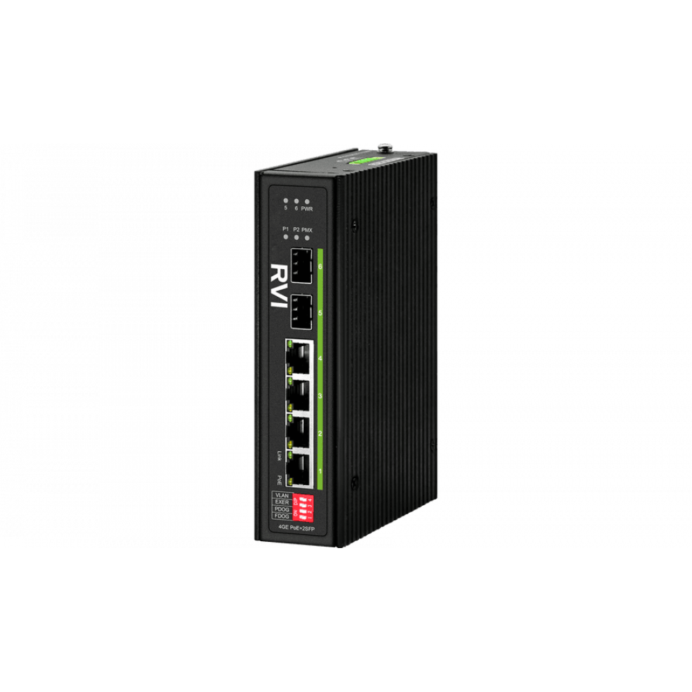 RVi-1NSI4GP-2S. Коммутатор с питанием по PoE. RVi
