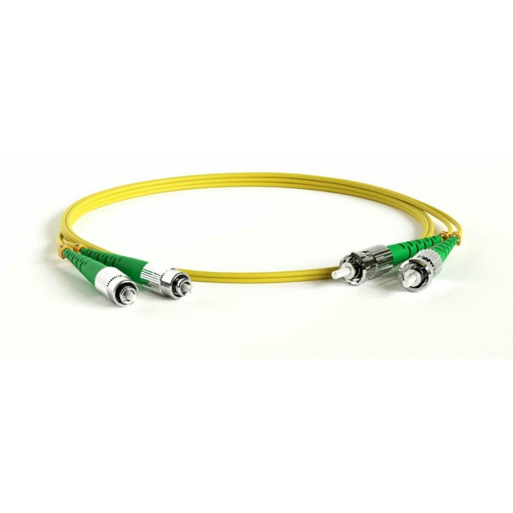 FC-D2-9-FC/AR-ST/AR-H-1M-LSZH-YL. Патч-корд волоконно-оптический ST-FC. Hyperline