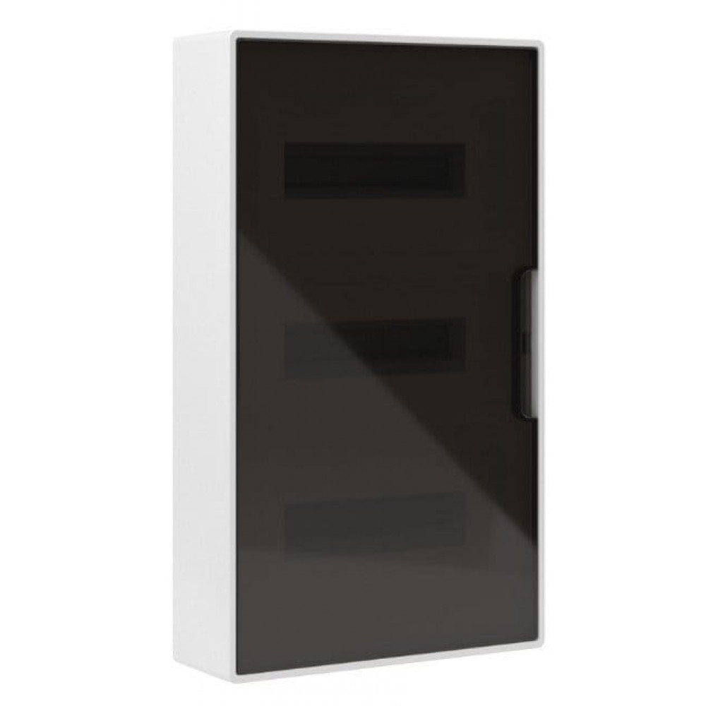 Щиток настенный с дверцей 36 модулей белый FRAME с 4 шинами PEN (F36W1WD). Щиток настенный. ДКС