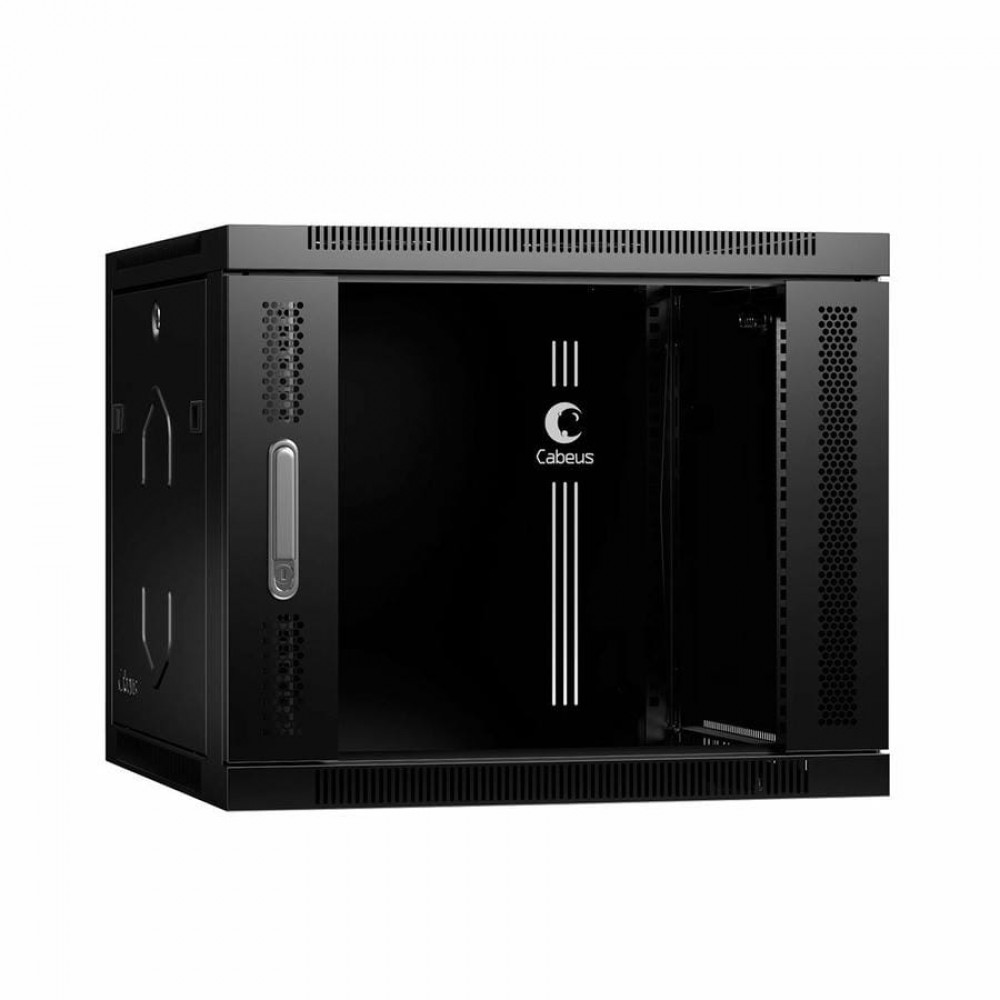 SH-05F-9U60/35-BK (8610c). Шкаф телекоммуникационный 19 настенный 9U. CABEUS