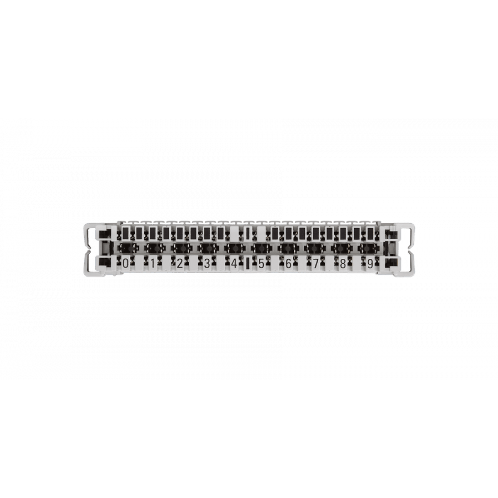 NMC-PL10-CC-10 (10 шт). Плинт неразмыкаемый, (0...9), крепление под кронштейн. NIKOMAX ESSENTIAL