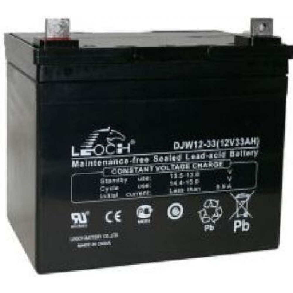 LEOCH DJW12-33. Аккумулятор герметичный свинцово-кислотный. LEOCH