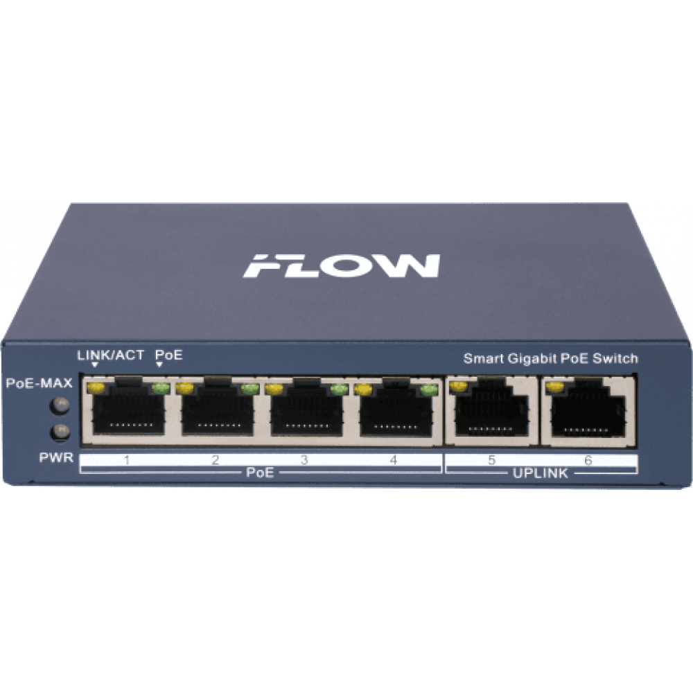 F-SW-EM606POE-VM. Коммутатор с POE. i-FLOW