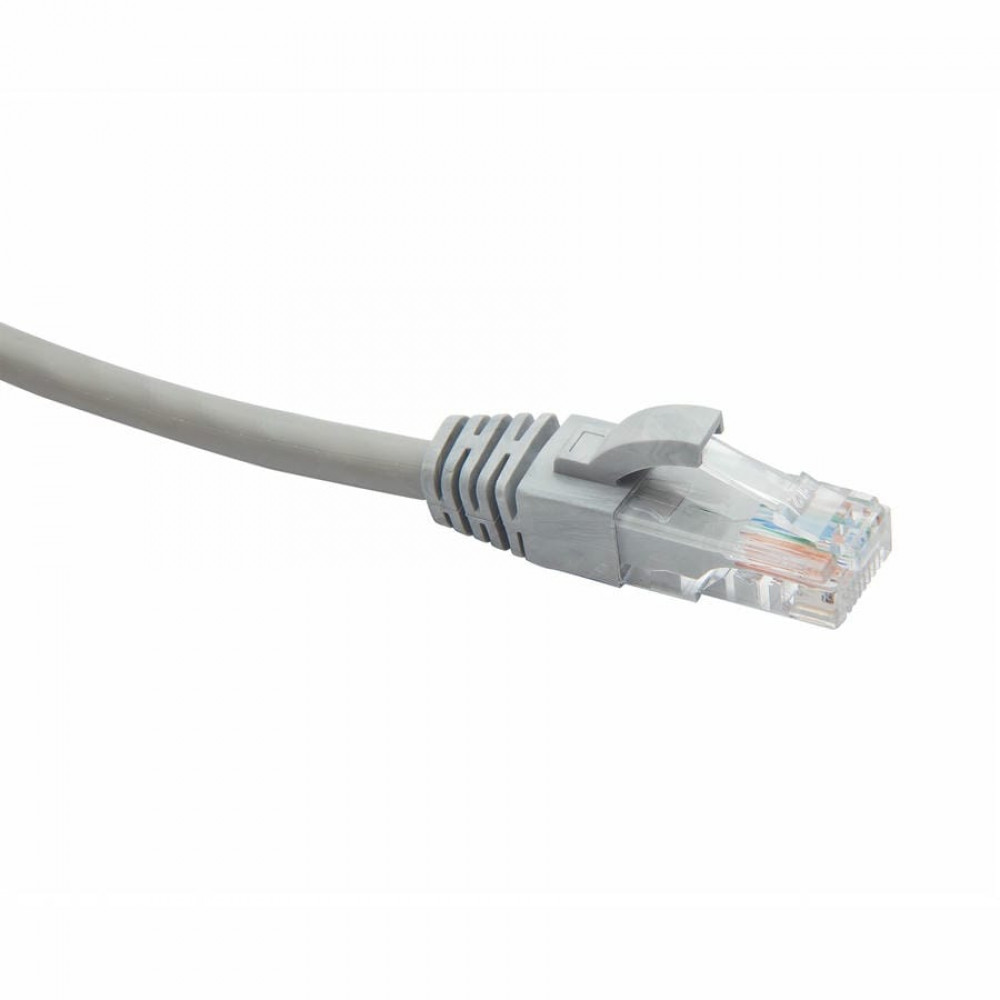 Патч-корд U/UTP 5e PVC нг(А)-LS 0,15 м, серый (DR-187001). Патч-корд медный. Datarex