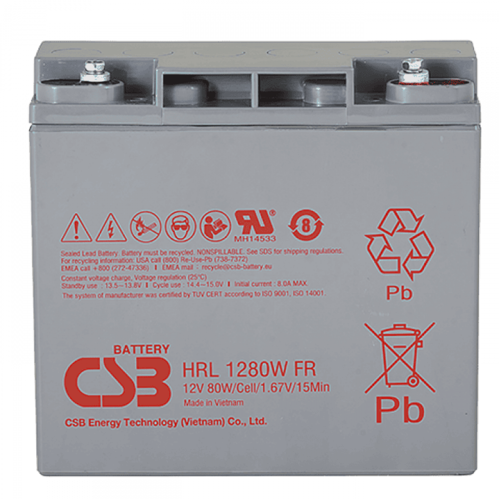 CSB HRL 12280W FR. Аккумулятор герметичный свинцово-кислотный. CSB