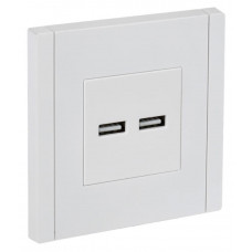 FORTE&PIANO Розетка USB A+A 3,1А FP249 скрытой установки белый (FP-U21-D31-K01). Розетка USB серии FORTE&PIANO. IEK