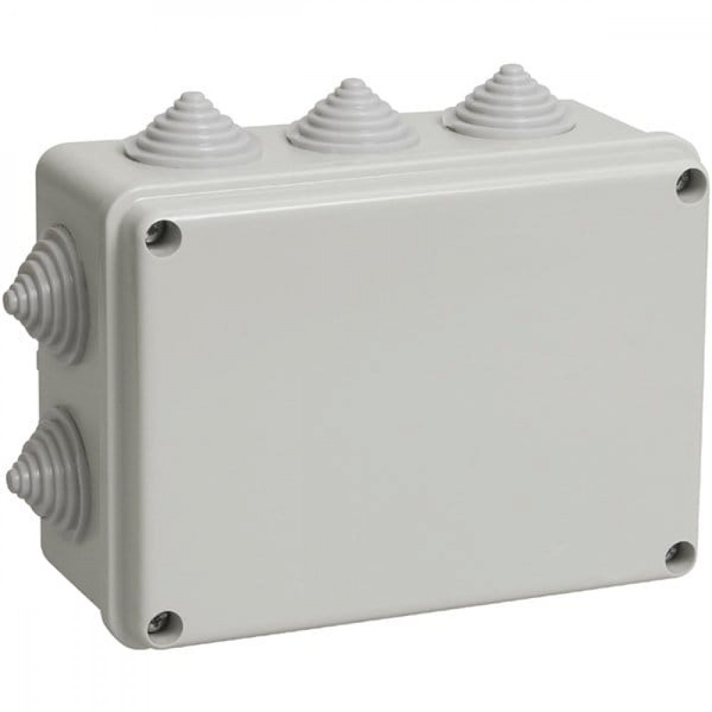 Коробка ОП 190х140х70мм, крышка, IP44, 10 гермовводов (SQ1401-1243). Распаячная коробка. TDM ЕLECTRIC