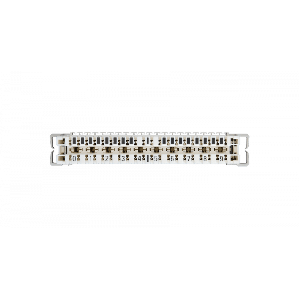 NMC-PL10-DU-10 (10 шт). Плинт размыкаемый, (0...9), крепление под кронштейн и круглые направляющие. NIKOMAX ESSENTIAL
