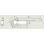 TS90 Impulse (белый). Доводчик для дверей весом до 80 кг, двухскоростной. dormakaba