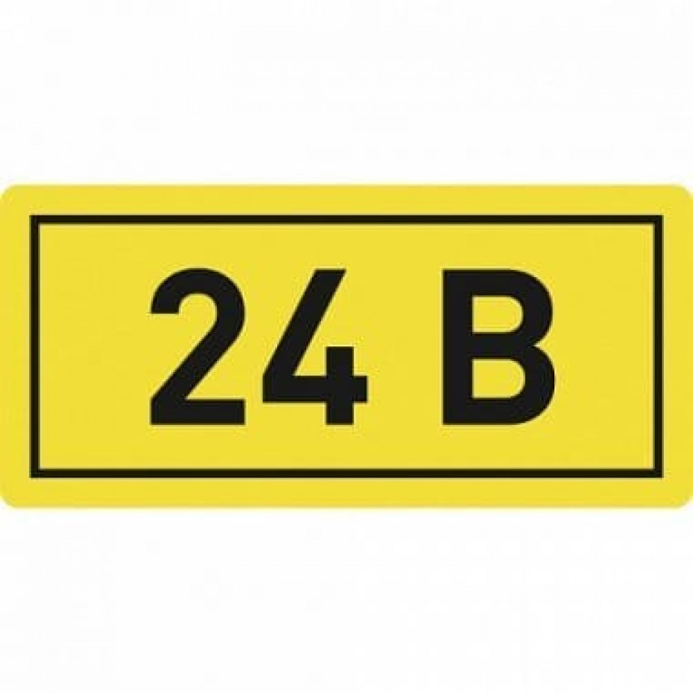 Наклейка 24В (10х15) PROxima (an-2-03). Наклейка. EKF
