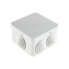 Коробка JBS070 70х70х40, 6 вых., IP44, серая (44056). Коробка монтажная. Экопласт