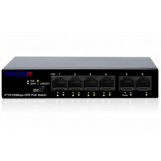 TR-NS1106-60-4POE. Коммутатор с PoE. Trassir