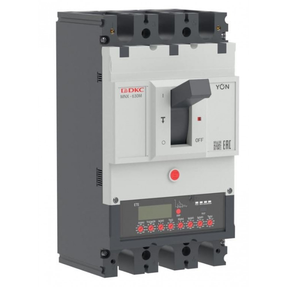 YON pro MNX630M 3P 630A 100kA при AC415V расц. ETE (MNX630M3PETE0630). Автоматический выключатель в литом корпусе. ДКС