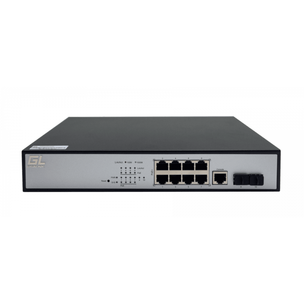GL-SW-G204-10P. Коммутатор с PoE. NIKOMAX