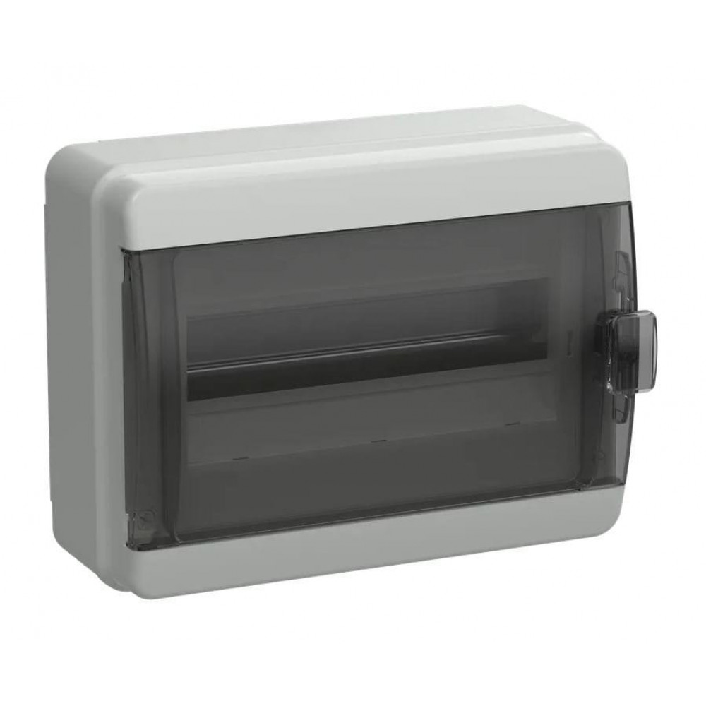 Корпус пластиковый навесной TEKFOR КМПн-12 IP65 черная прозрачная дверь (TF5-KP72-N-12-65-K03-K02). Корпус пластиковый. IEK