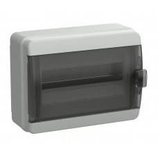 Корпус пластиковый навесной TEKFOR КМПн-12 IP65 черная прозрачная дверь (TF5-KP72-N-12-65-K03-K02). Корпус пластиковый. IEK