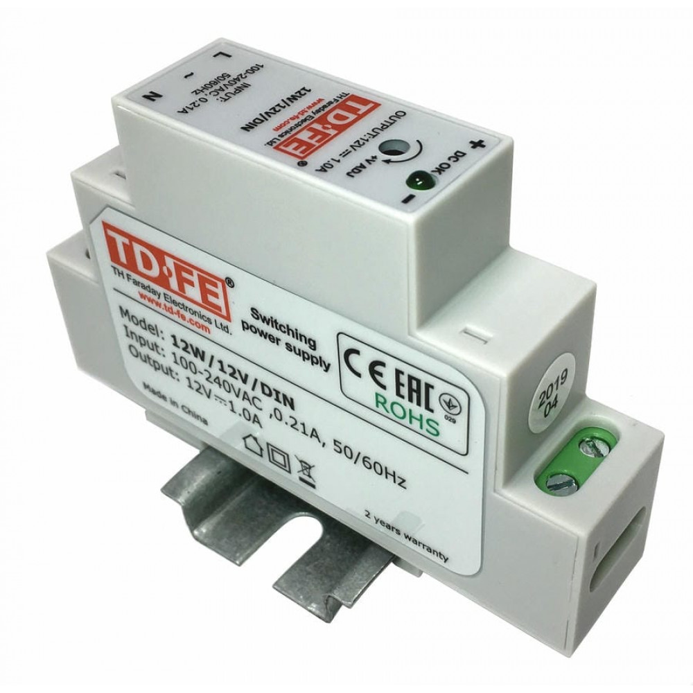 12W/12V/DIN. Блок питания. FARADAY