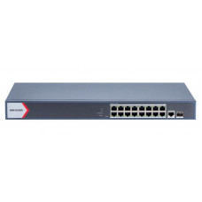 DS-3E1518P-EI. Коммутатор с питанием POE. Hikvision